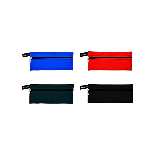 Cartuchera 1 cierre plana lisa basic line x1