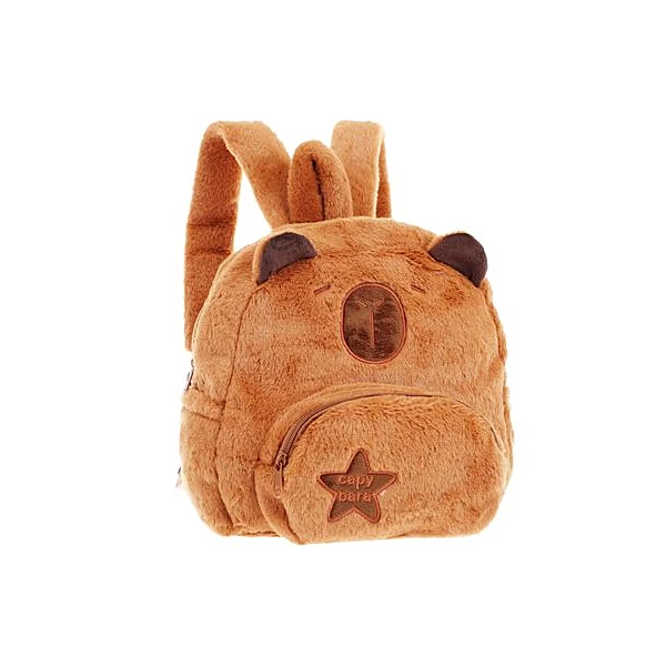 Mochila 11" espalda peluche capibara