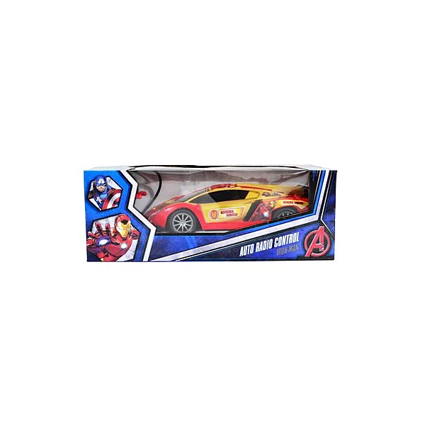 Auto a radio control iron man en caja 32x11x13.5 cm