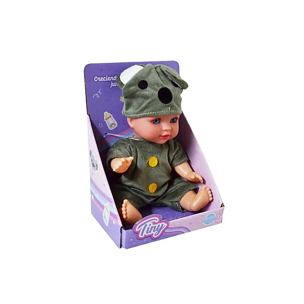 Bebé Tiny rafa disfraz oso 28 cm en caja 15x21x12 cm