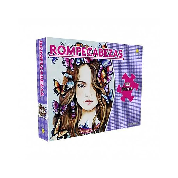 Puzzle mariposa 100 piezas 26x19.7x4.5 cm yuyu
