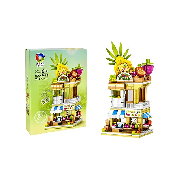 Bloques tienda de frutas 271 piezas en caja 20x28x5.5 cm