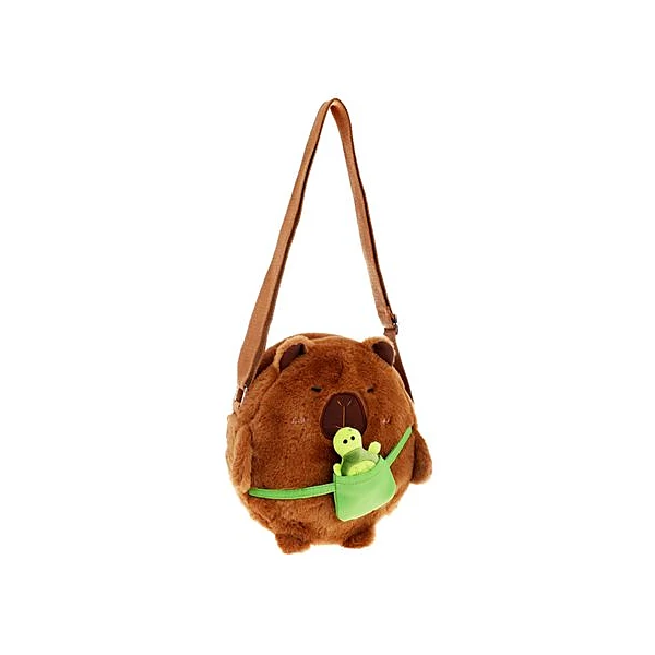 Cartera infantil peluche capibara 19x18 cm Trendy