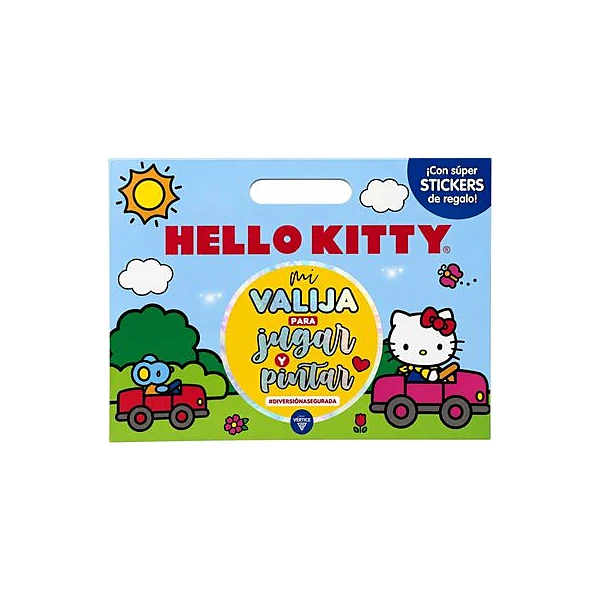 Libro mi valija para jugar y pintar hello kitty
