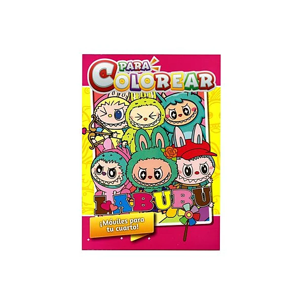 Libro para colorear labubu 20x27.5 cm inkdrop