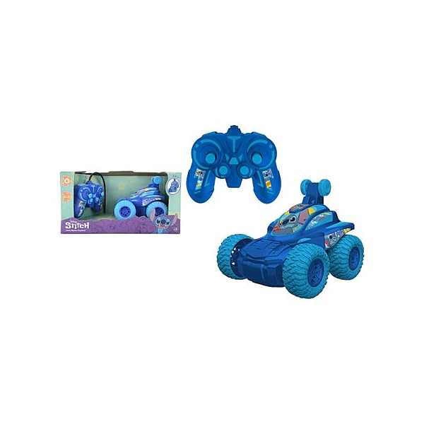 Auto giro 360° a r/c Stitch en caja 26x13.5x12 cm