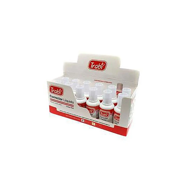 Corrector con pincel 20cc caja x12 unidades trabi