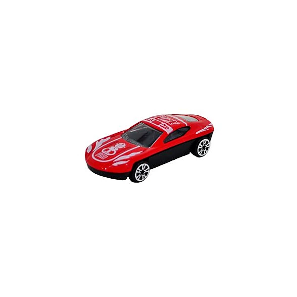 Auto metal rojo en bolsa 7x2.5 cm