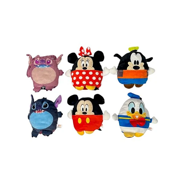 Peluche Disney 2 en 1 reversible 15 cm x1 modelos surtidos