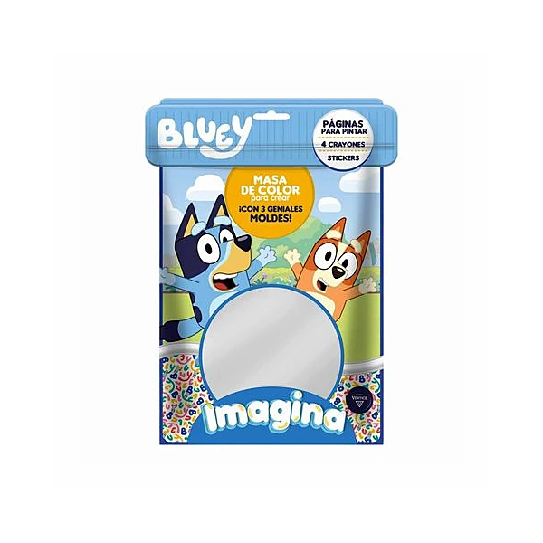 Libro para pintar con masa imagina Bluey 15x24 cm vertice