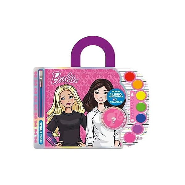 Libro para pintar con acuarelas Barbie 30x22 cm