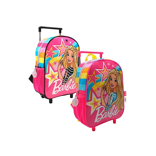 Mochila 12" con carro Barbie estrella wabro