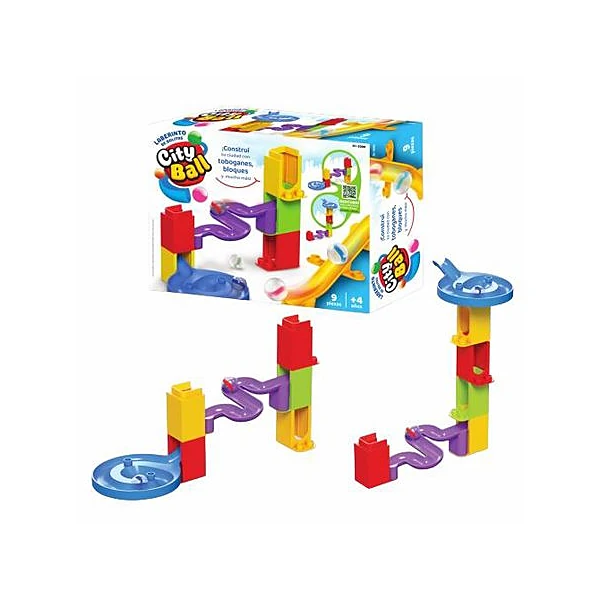 Bloques cityball laberinto de bolitas 9pzs 23x18 01