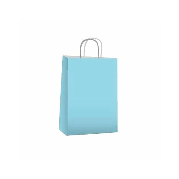 Bolsa zafiro celeste pastel 22x10x30 cm