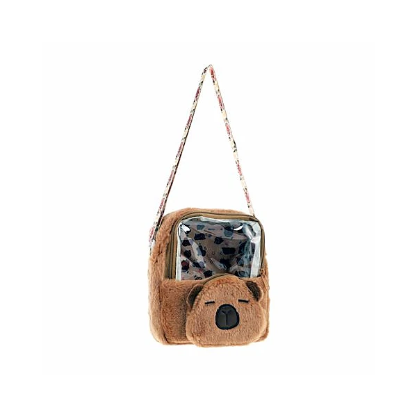 Cartera infantil peluche capibara 20x16 cm Trendy