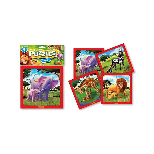 Puzzle zoo x4 15,7x15,7 cm Duravit