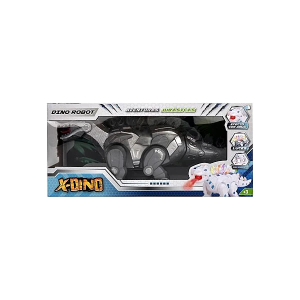 Dinosaurio robot en caja 29x7.5x13.5 cm