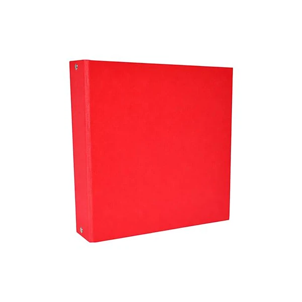 Carpeta carta 3x40 forrada pp roja Ezco