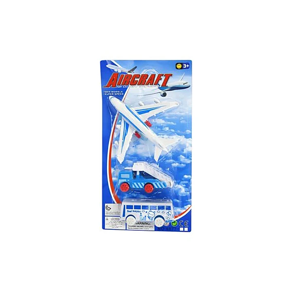 Avión a friccion en blister 15x28.5 cm