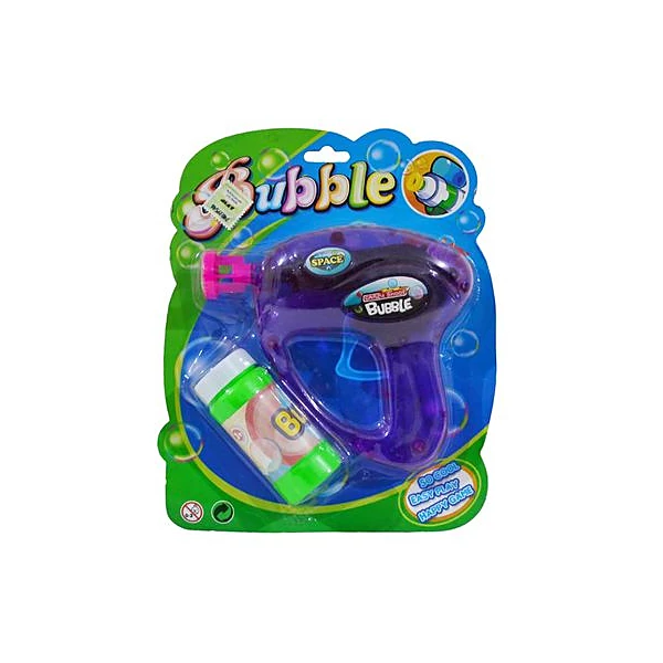 Burbujero pistola en blister 17x21 cm