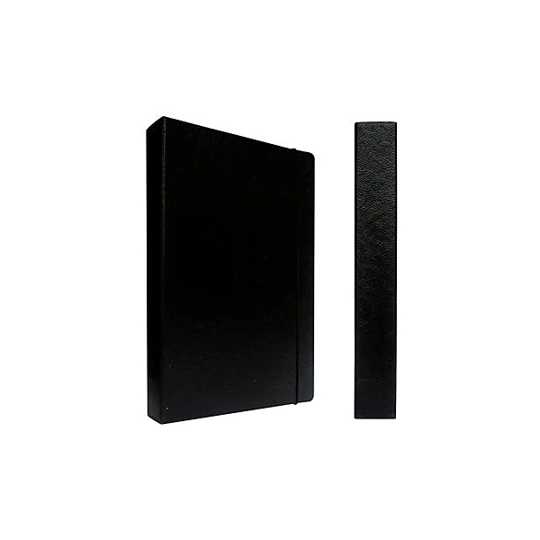 Caja de archivo con elastico 5 cm fibra negra fibracap