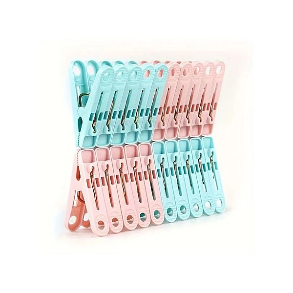 Broches plásticos x20 unidades pastel