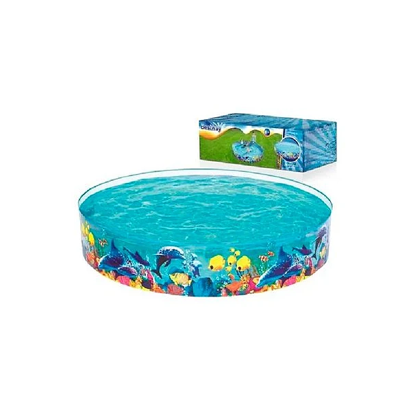 Pileta circular 244x46 cm estampado pez bestway
