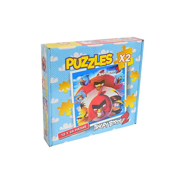 Puzzle x2 angry birds 12/24pzs toto games