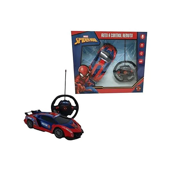 Auto a radio control Spiderman caja 38x32x8 cm