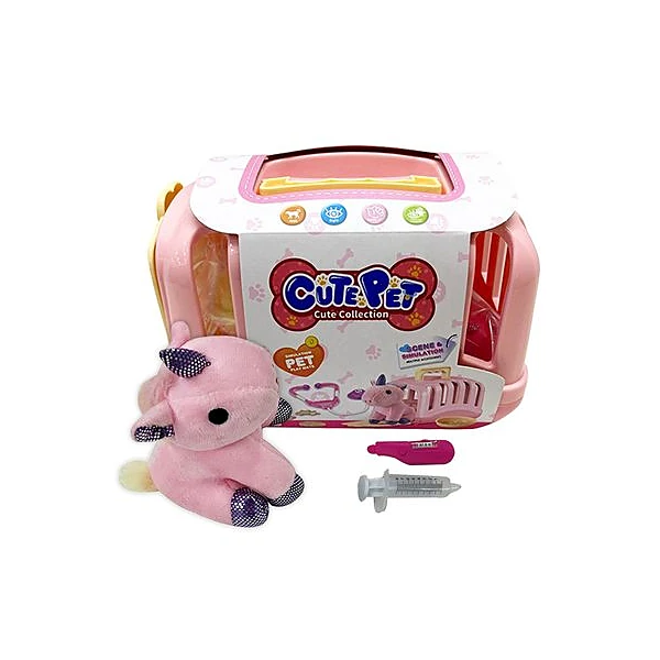 Valijita veterinaria con unicornio peluche 18x12x12 cm