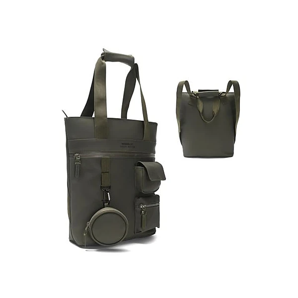 Cartera/mochila shopper bag engomada 38x29x12 cm wanderlust