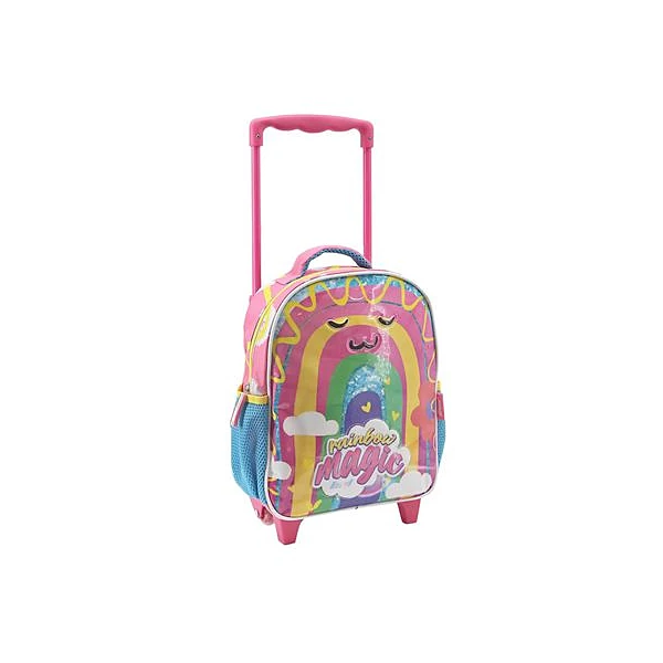 Mochila 12" con carro arco iris lsyd