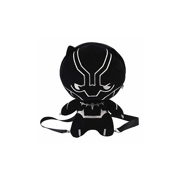 Mochila 11" espalda peluche black panther Cresko