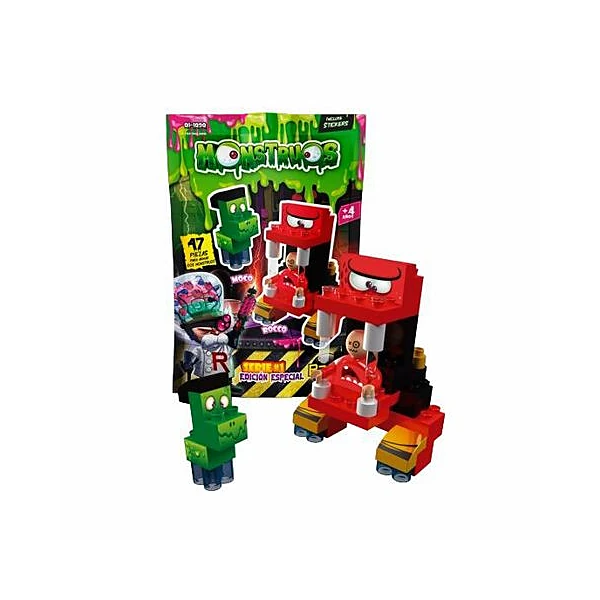 Bloques monstruos moco & rocco 47pzs 16x25 cm Rasti