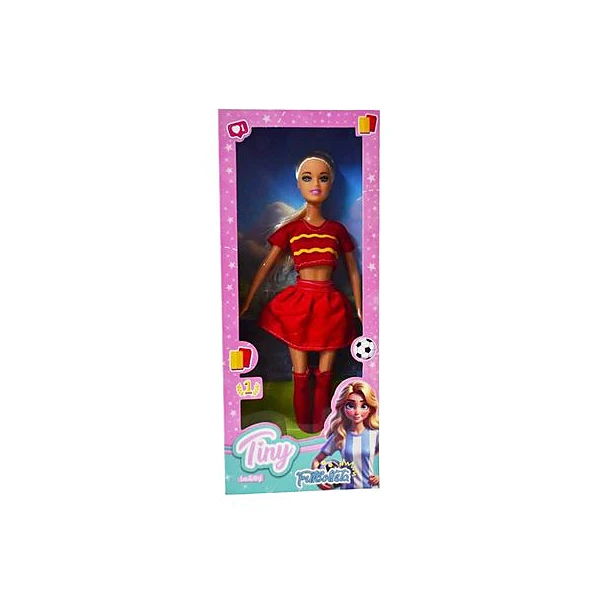 Muñeca Tiny futbolista en caja 13.5x33x5 cm
