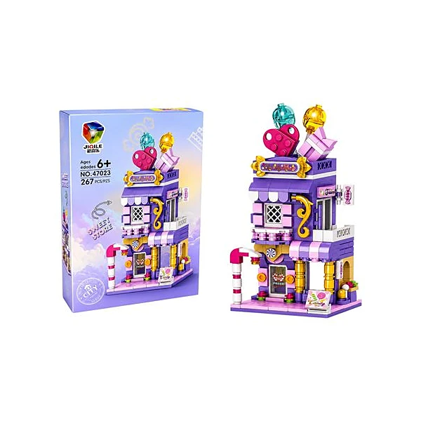 Bloques candy shop 267 piezas en caja 20x28x5.5 cm