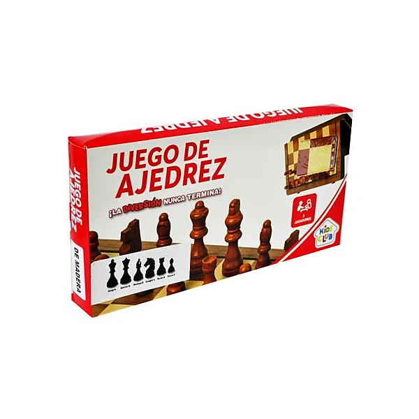 Juego de ajedrez madera magnetico 30x15 cm