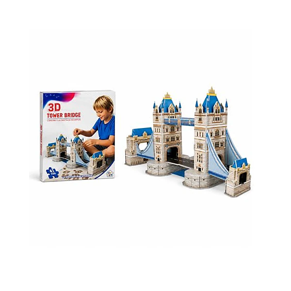 Puzzle 3d tower bridge 41 piezas en caja 22x29x2 cm