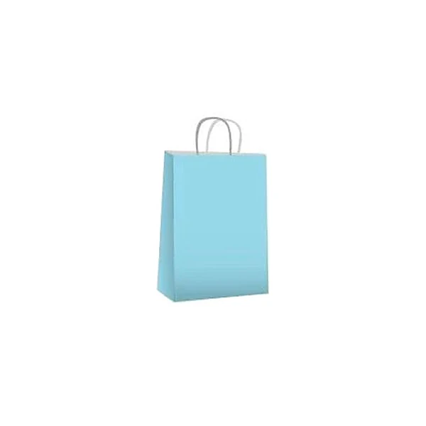 Bolsa zafiro celeste pastel 18x08x20 cm