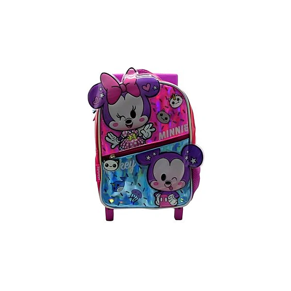 Mochila 12" con carro minnie mouse Cresko