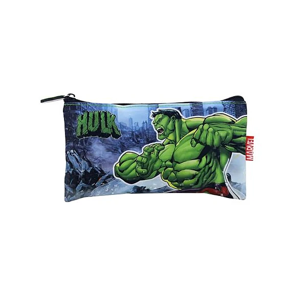 Cartuchera 1 cierre plana hulk 21.5x13 cm lsyd
