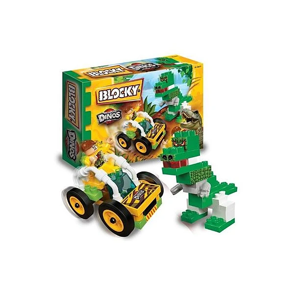 Bloques dinosaurios 65pzs en caja 25x17 cm Blocky