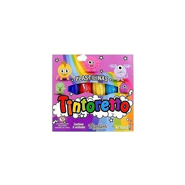 Plastilina 20 g caja x6 unidades Tintoretto