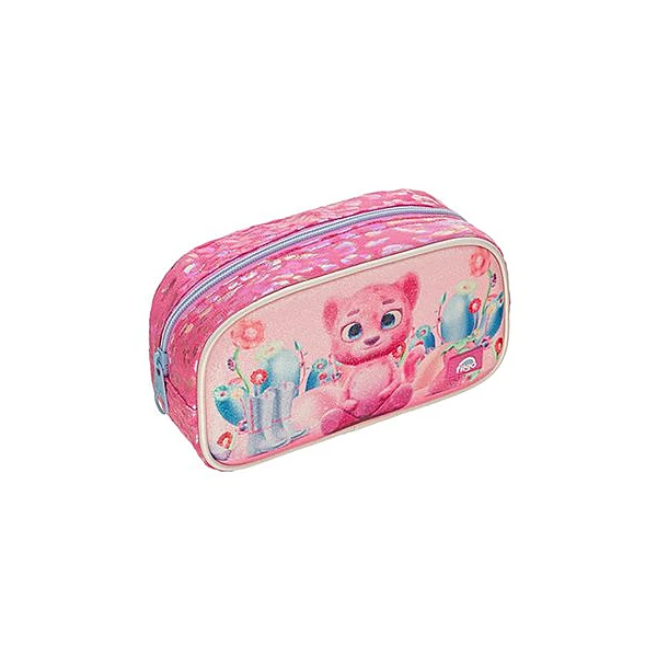 Cartuchera 1 cierre 3d pouch leoparda 21x12x6 cm Filgo