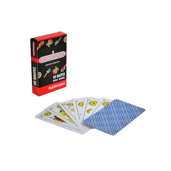 Cartas estilo español escolazo x50 naipes casino