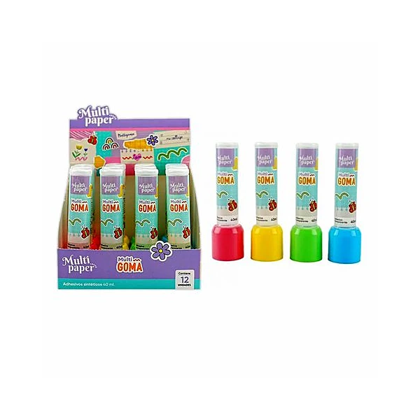 Adhesivo sintetico 40cc caja x12 multipaper