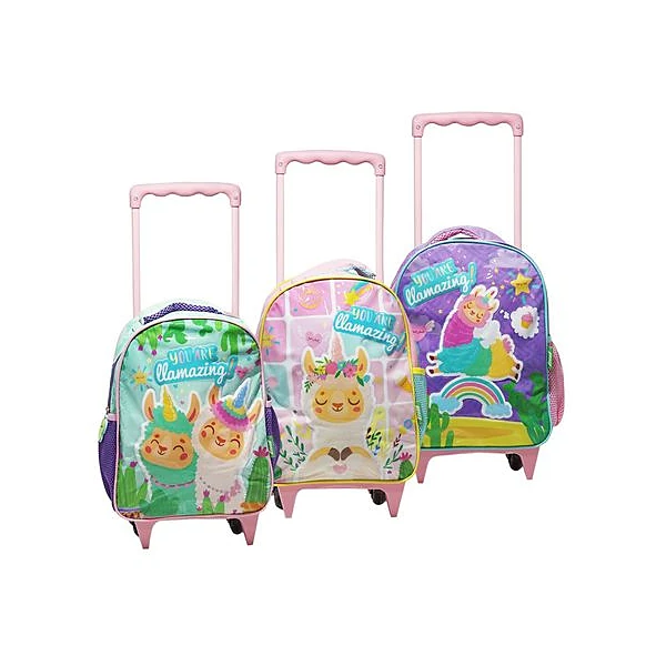 Mochila 12" con carro llamazing lsyd