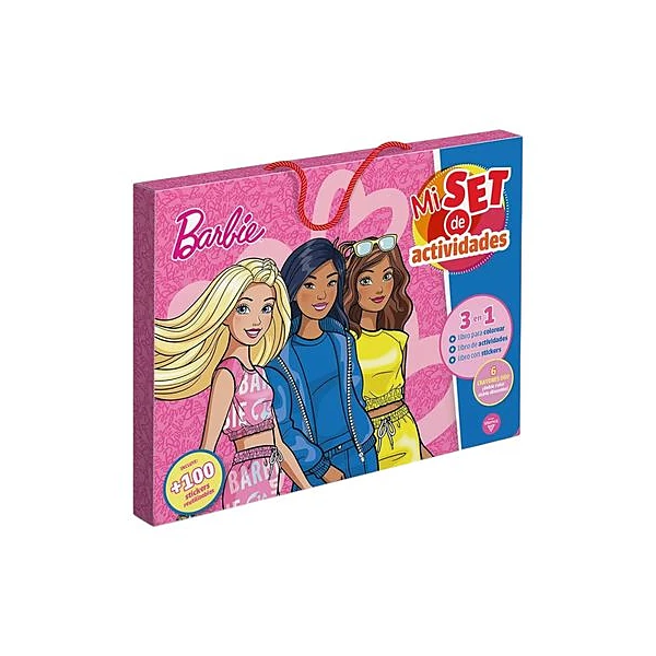 Libro mi set de actividades Barbie en caja 27x23x2 cm