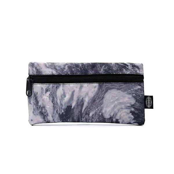 Cartuchera 1 cierre plana marmol negro 22x11.5 cm goodpak