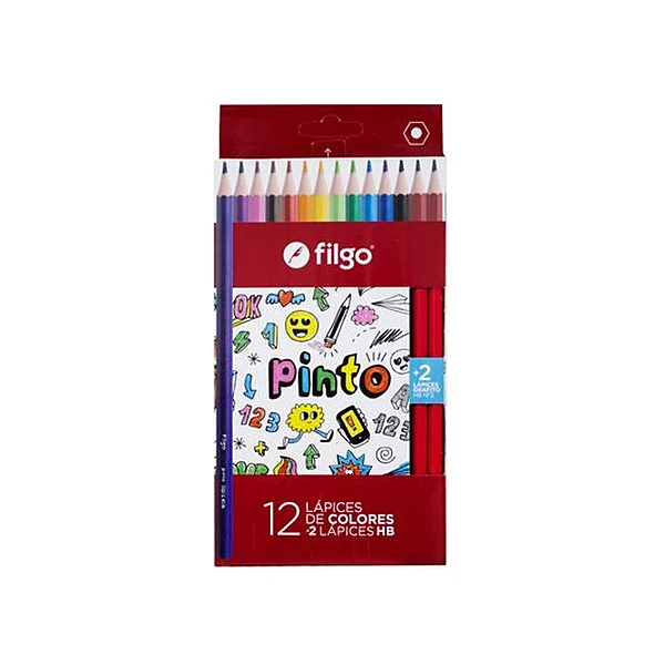 Lápices de colores Filgo x12